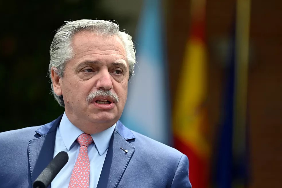 Argentine President, Alberto Fernández.