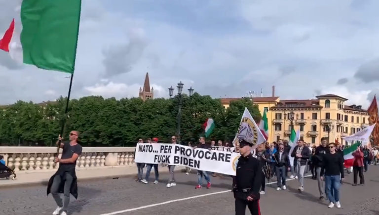 “NATO assassina” – In Italy demonstrators take to the streets against war, USA, Joe Biden and North Atlantic Organization
