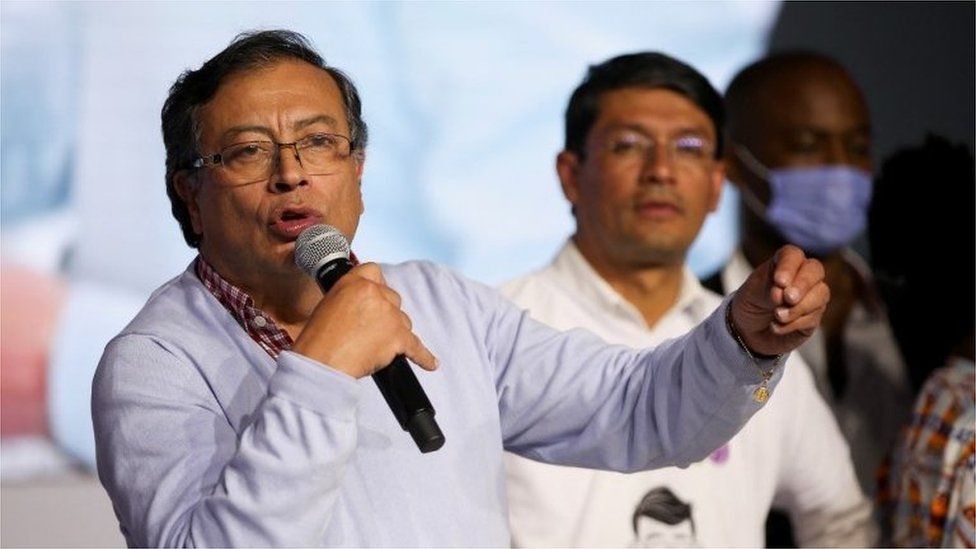 Left-wing presidential candidate Gustavo Petro.