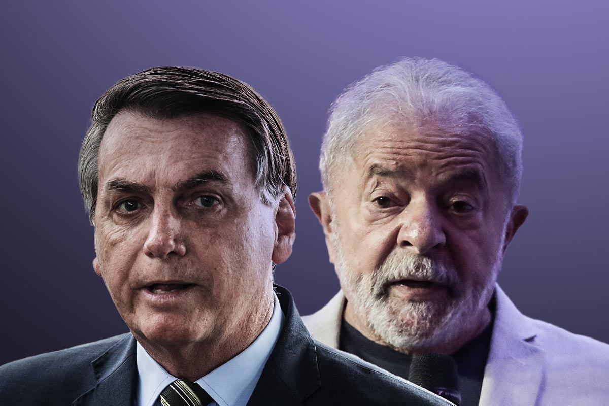 Jair Bolsonaro and Luiz Inácio Lula da Silva. (Photo internet reproduction)