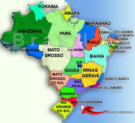 Santa Catarina is just about the size of Austria. By Brazilian standards, it is a dwarf. (Photo internet reproduction)