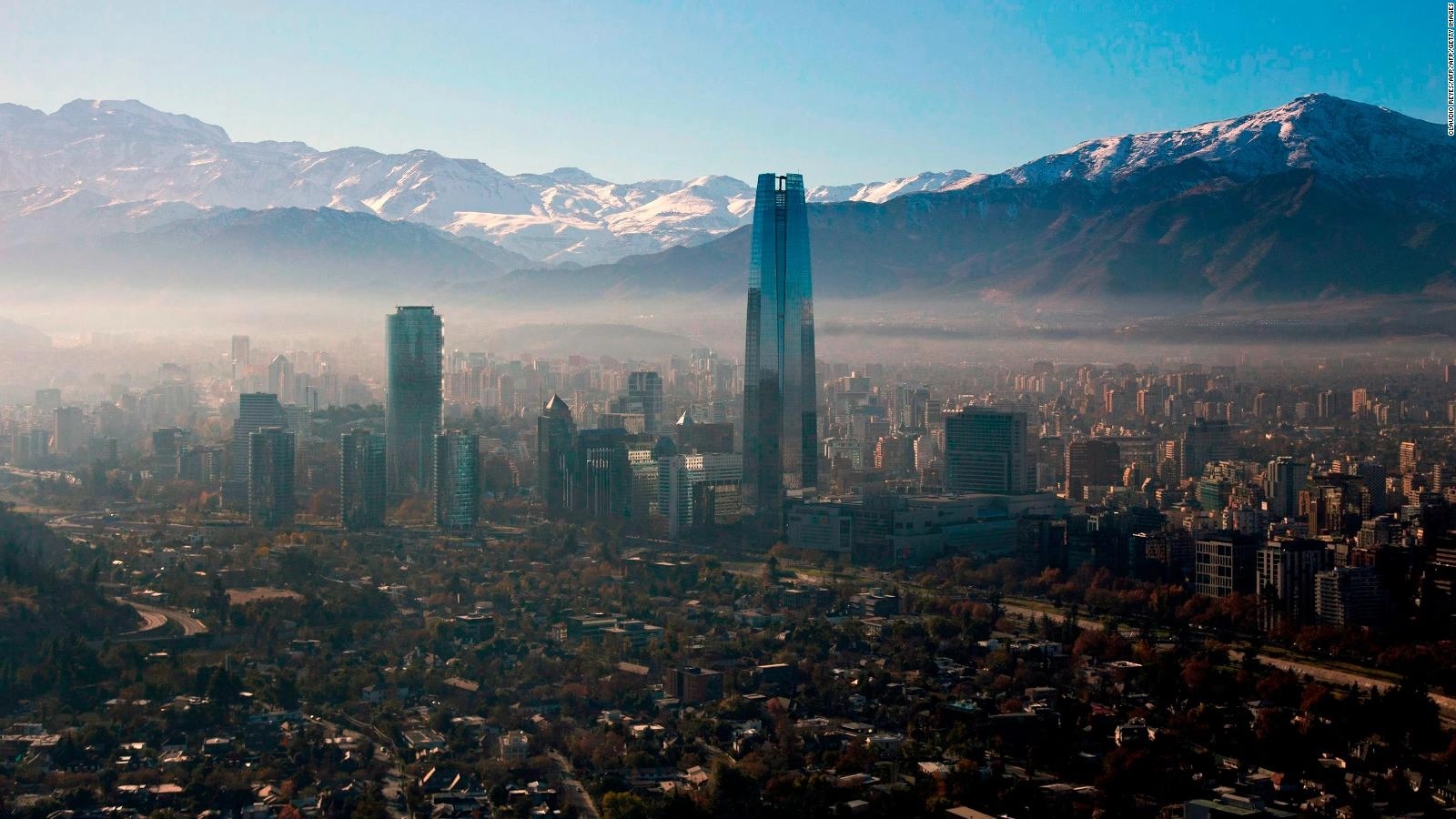 Chile's capital city, Santiago.