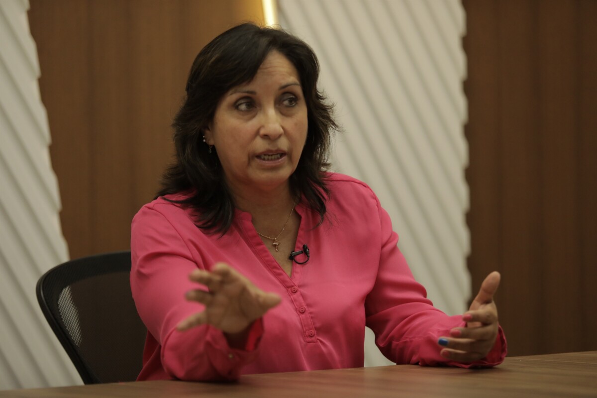 Peruvian Vice President Dina Boluarte.
