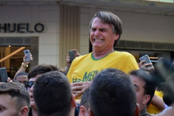 Back in September 2018,  Brazil’s then-presidential candidate, Jair Bolsonaro, was stabbed while attending a campaign rally in the town of Juiz de Fora, in the state of Minas Gerais. (Photo internet reproduction)