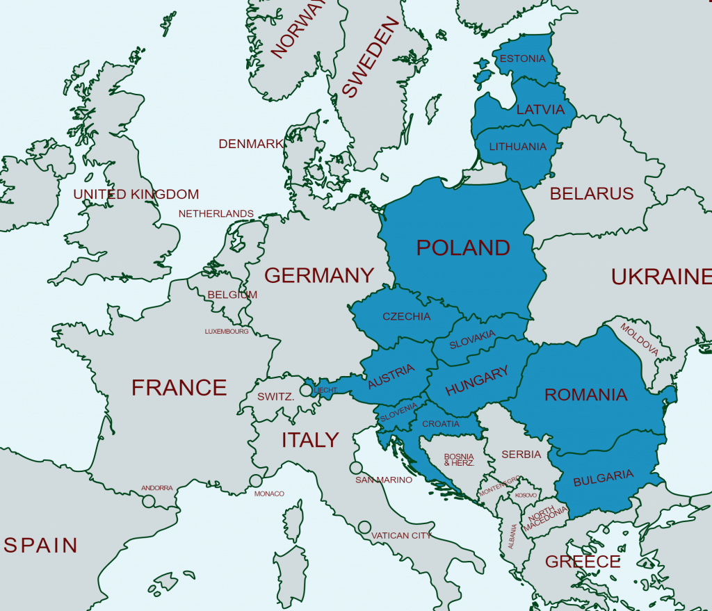 Countries of the "Three Seas". (Photo internet reproduction)