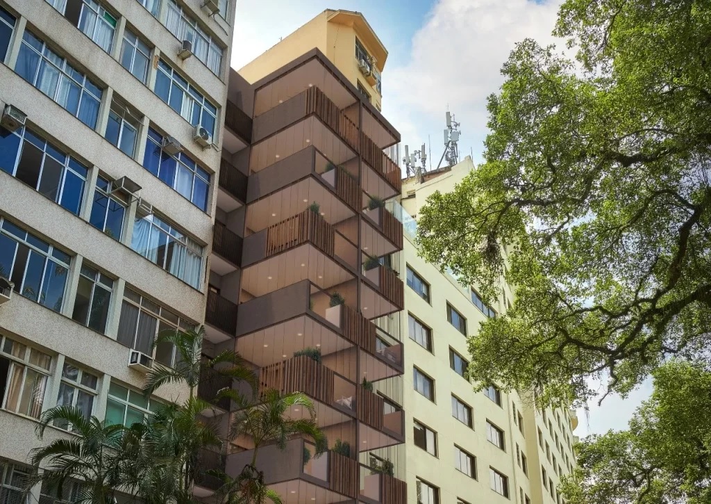 The Verdano Spazio development will be built on the site of Hotel Inglês, with only 16 units of 70 square meters in the bedroom and living room typology.
