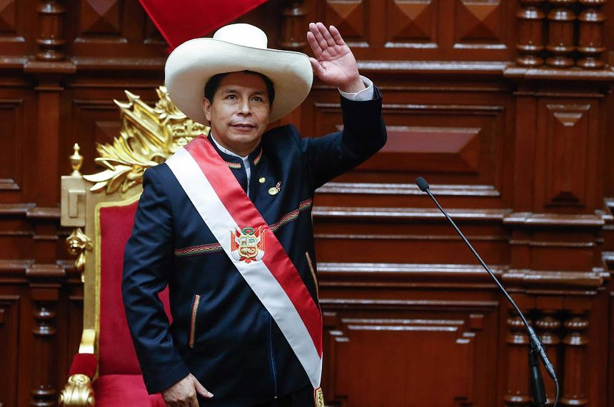 Peruvian President Pedro Castillo.