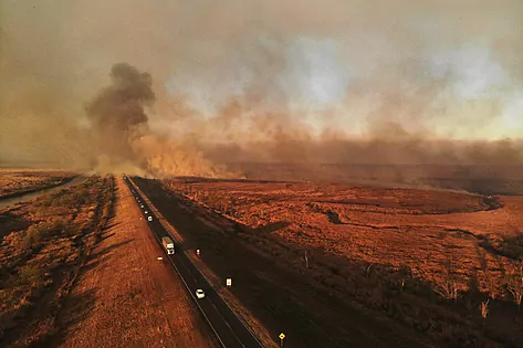 Argentina suffocates in the face of severe fires that have enveloped Buenos Aires in smoke