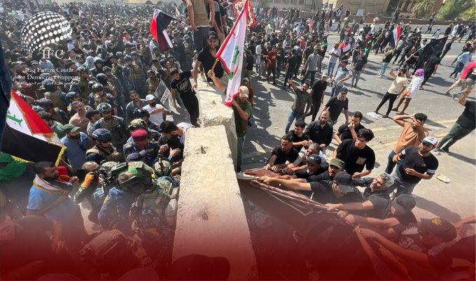 Heavy fighting has broken out in Baghdad’s “green zone”