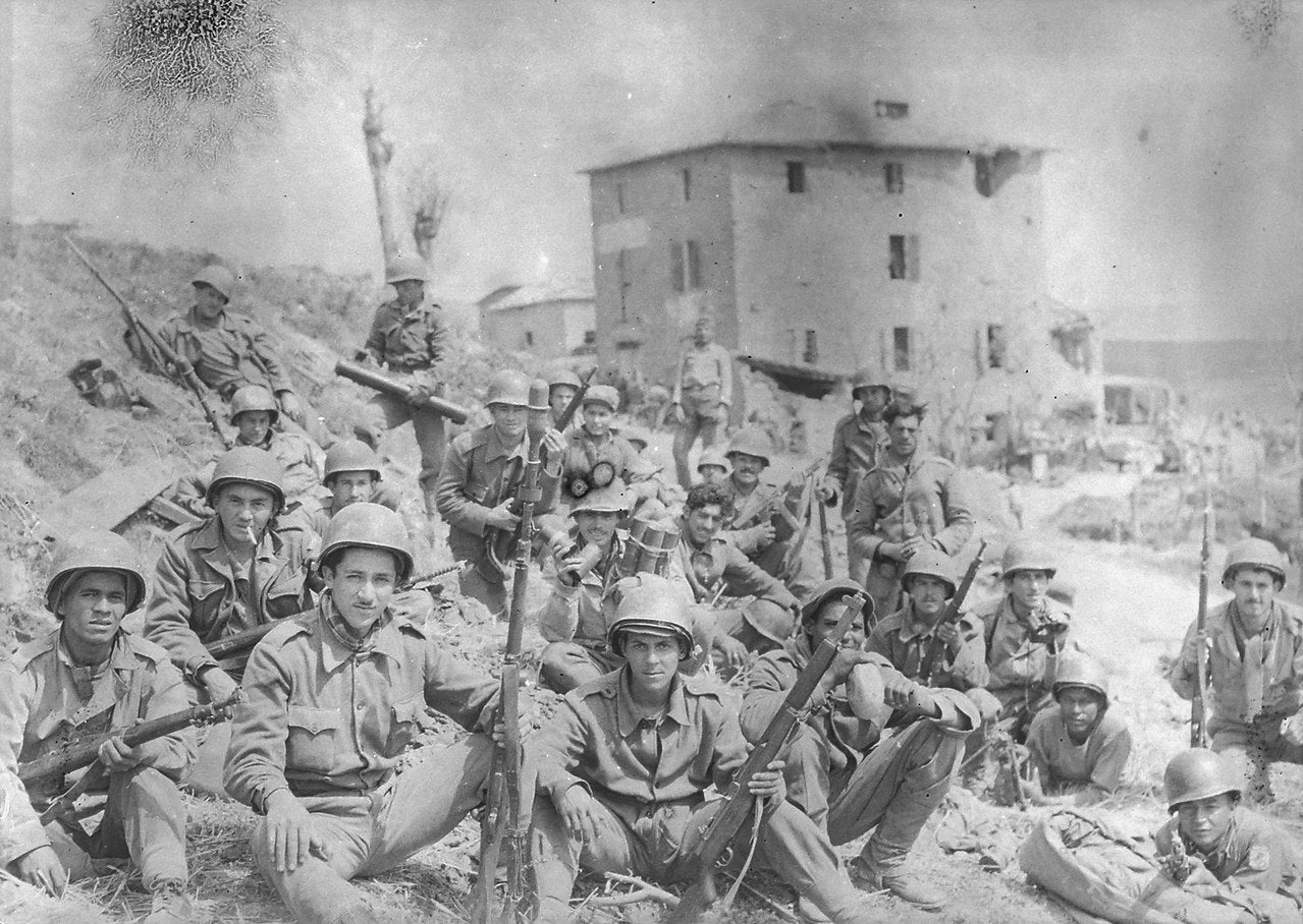 Brazilian soldiers celebrate Brazilian Independence Day in Italy during World War II, September 1944. (Wikimedia Commons).