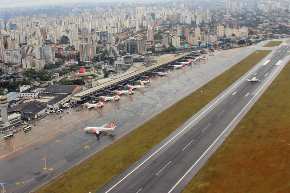 Congonhas airport in São Paulo City is Brazil's second-largest airport.