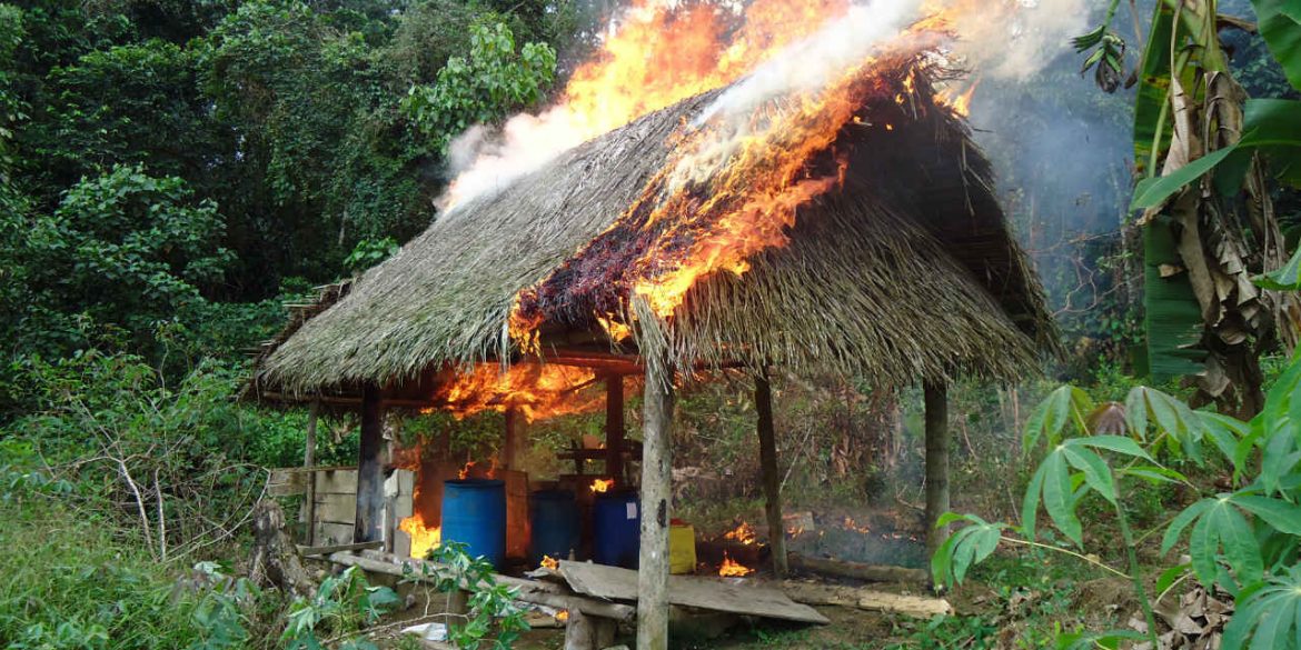 Operation against drug traffickers attacking indigenous people. (Photo internet reproduction)