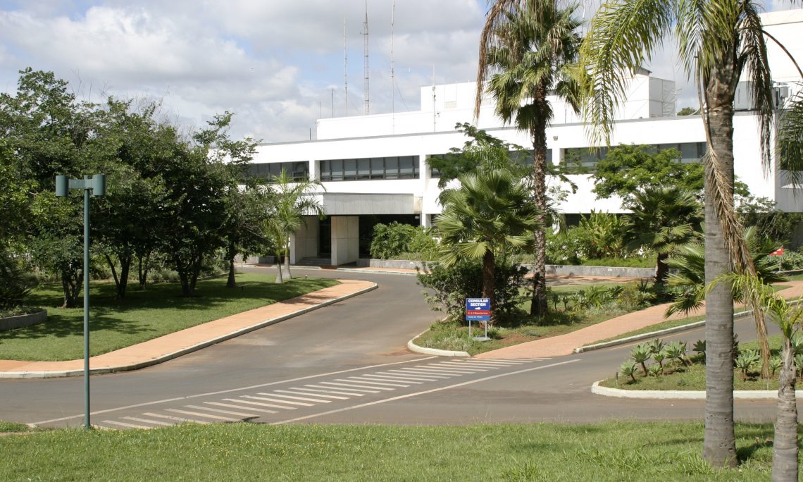 U.S. Embassy, Brasilia. (Photo internet reproduction)