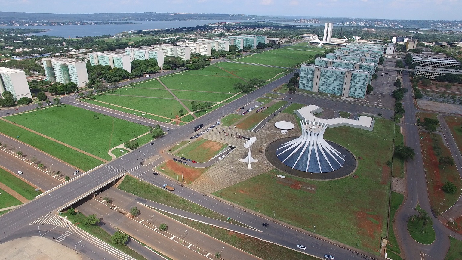 Brasilia was designed by architects Oscar Niemeyer and Lúcio Costa and was built in less than four years by more than 60,000 workers.