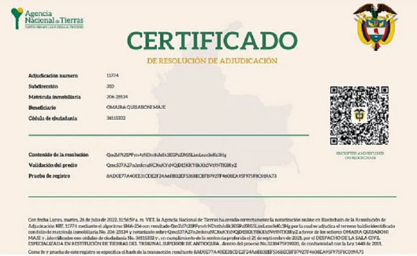 certificado