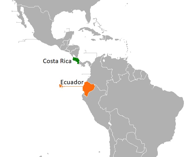 Trade relations between Ecuador and Costa Rica are positive. In 2021, Costa Rica was the 15th destination for Ecuadorian non-oil exports to Latin America and the Caribbean. In the same year, Costa Rica was the 12th destination for agricultural and fishery exports, according to Ecuador's Ministry of Production.