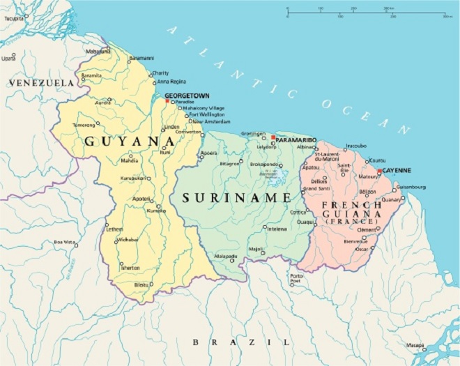 Guyana, French Guiana, and Suriname: the forgotten borders to the North of Brazil