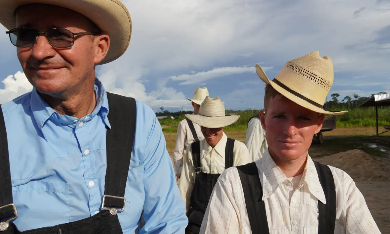 Old Order Mennonites, the most orthodox of the pacifist sect that had spread from Canada to India in search of seclusion and large tracts of land. (Photo internet reproduction)