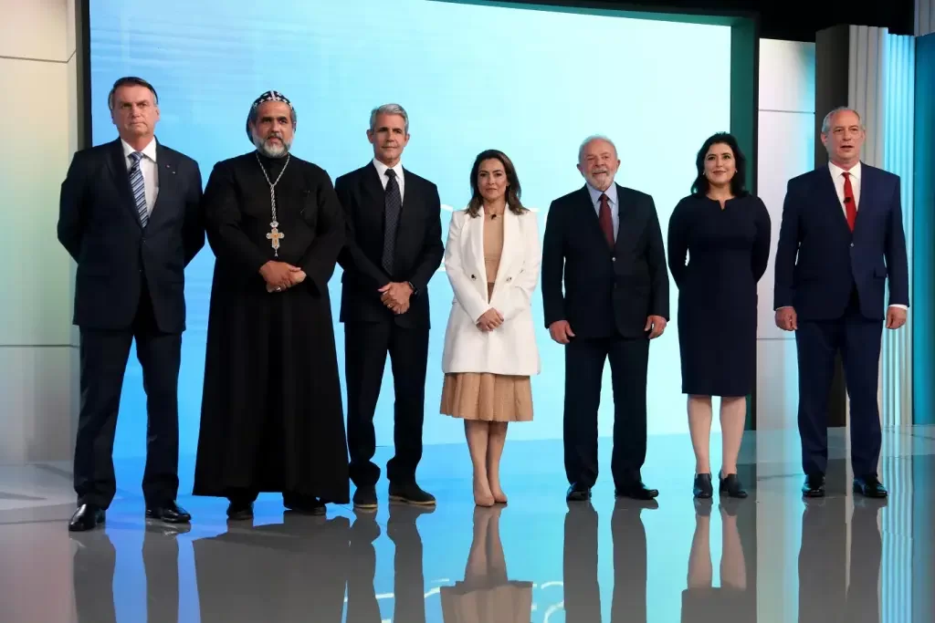Brazil's last presidential debate on Globo TV. (Photo internet reproduction)