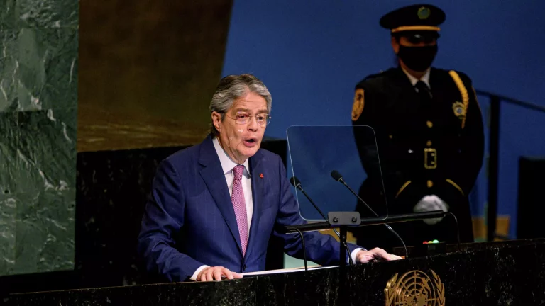 Ecuador’s Lasso calls for transnational solution to organized crime at UN