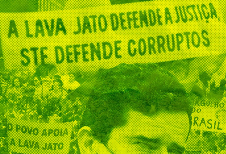 "Lava Jato defends the judiciary, the Supreme Court defends the corrupt". (Photo internet reproduction)