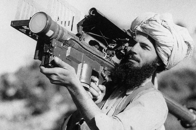 Afghan mujahedeen were trained by CIA instructors to use Stinger man-portable air defense systems against Soviet aircraft.