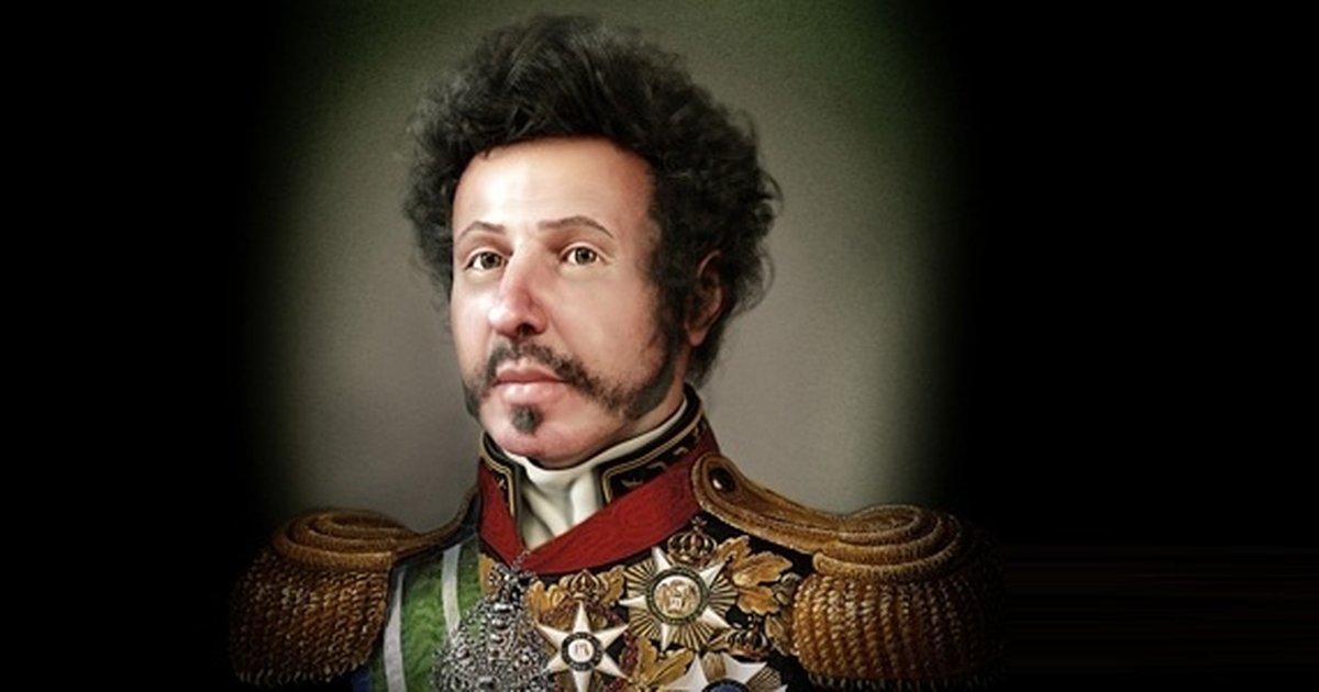 D. Pedro, with AI face reconstruction. (Photo internet reproduction)