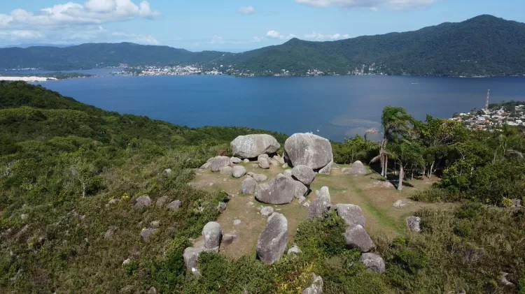The formation in Florianópolis has even been compared to Stonehenge in England.