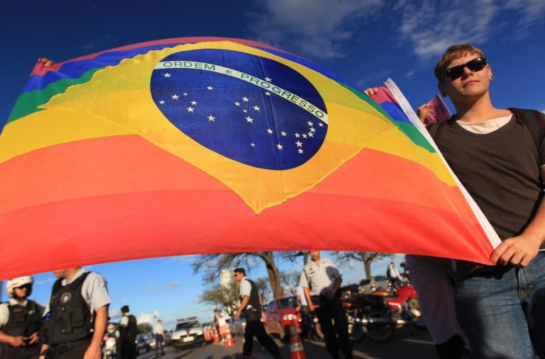Nine percent of the Brazilian population identifies as LGBT+