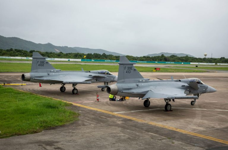 Brazilian Air Force receives another two F-39E Gripen fighters