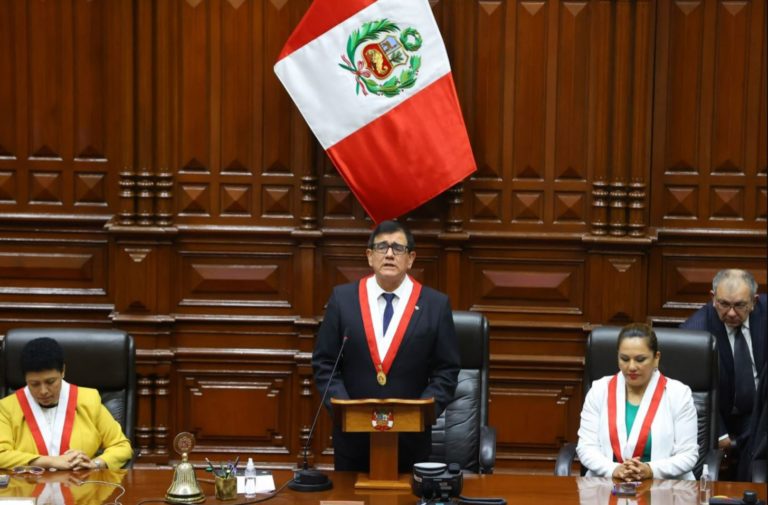 Who is José Williams Zapata, the ex-military elected president of the Peruvian Congress?