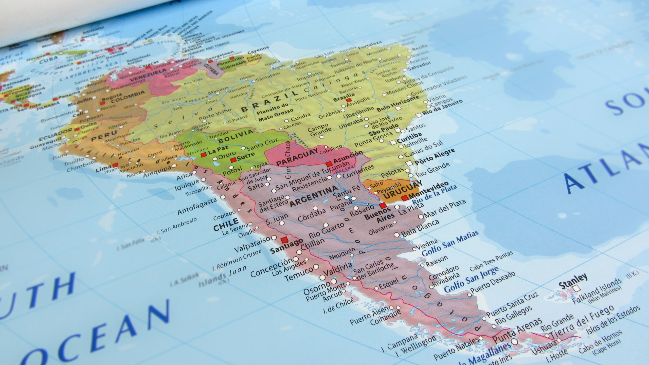 Brazil is the largest economy in South America, comprising a dozen countries, and shares a border with ten of them.
