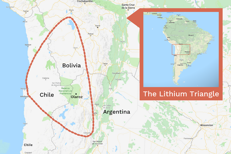 Growing desire to create an OPEC of the lithium triangle in South America