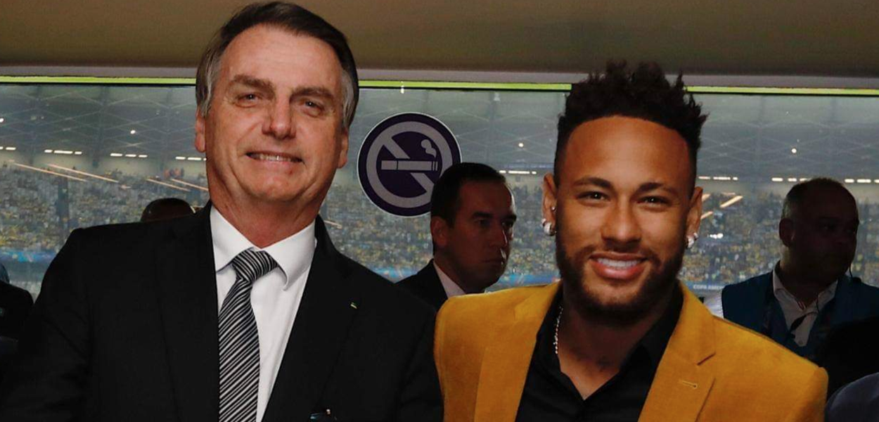 Jair Bolsonaro and Neymar. (Photo internet reproduction)