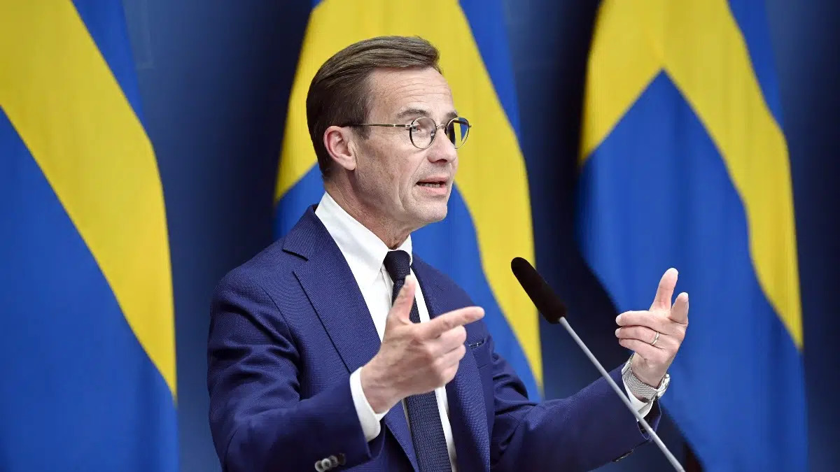 Sweden's Prime Minister Ulf Kristersson. (Photo internet reproduction)