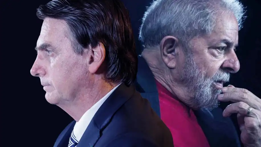 Brazilian President Jair Bolsonaro (left) and former Brazilian President Lula da Silva (right).