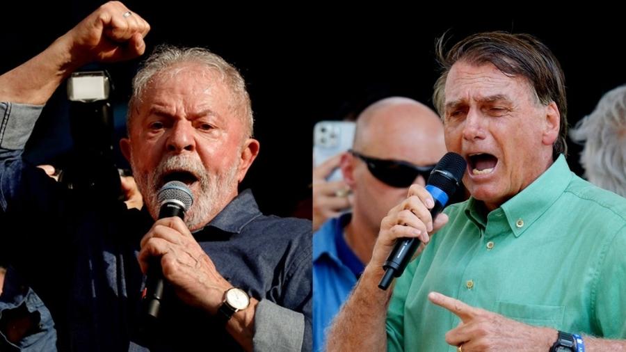 Former Brazilian President Luiz Inacio Lula da Silva (left) and Brazilian President Jair Bolsonaro (right).