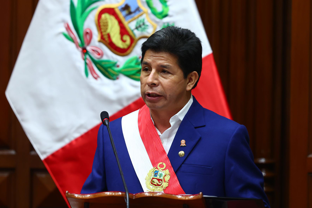 Peruvian president Pedro Castillo.