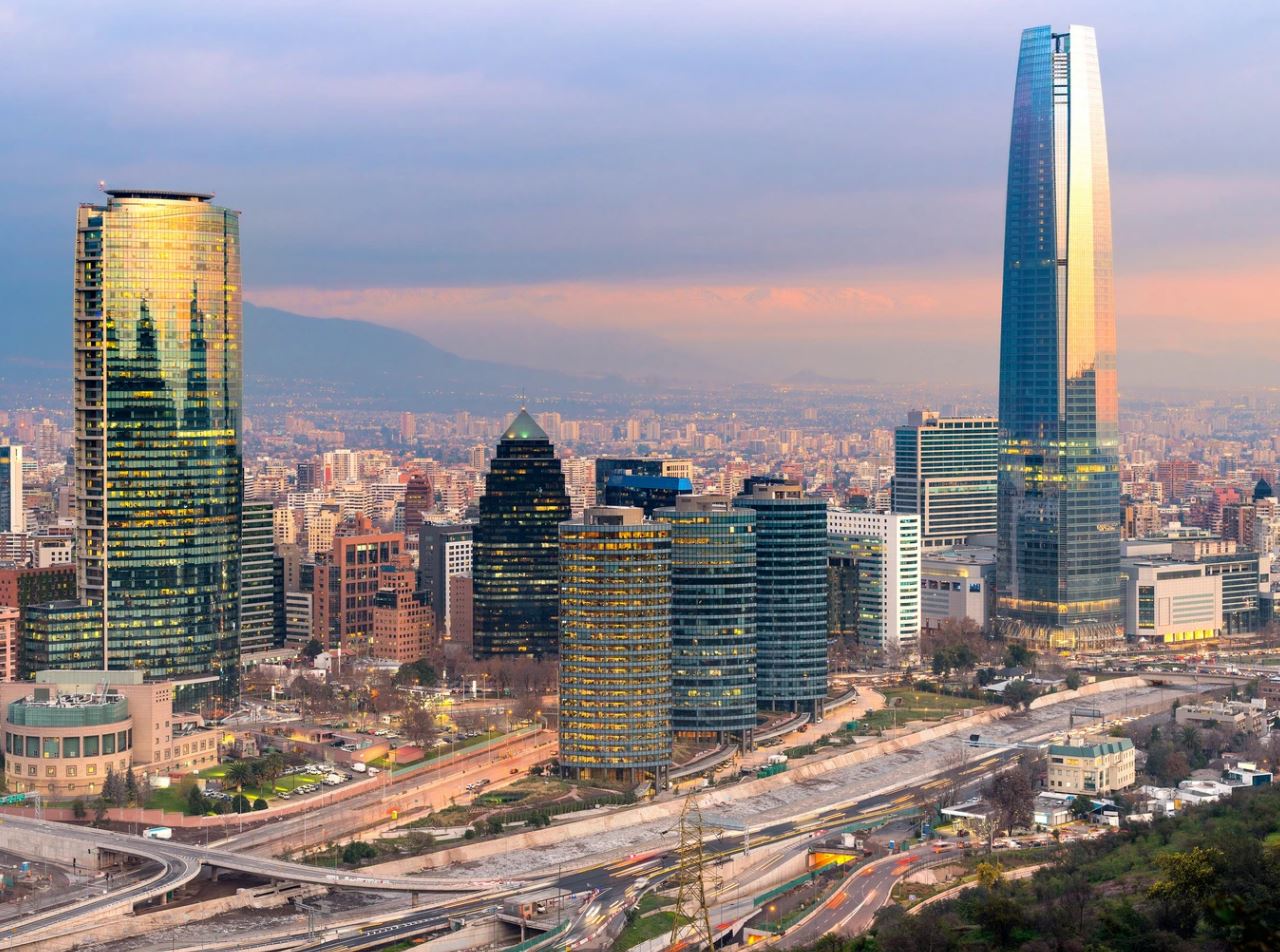 Chilean capital, Santiago.