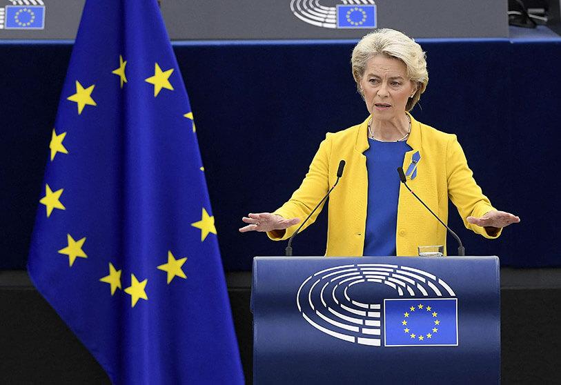 European Union's president, Ursula von der Leyen.