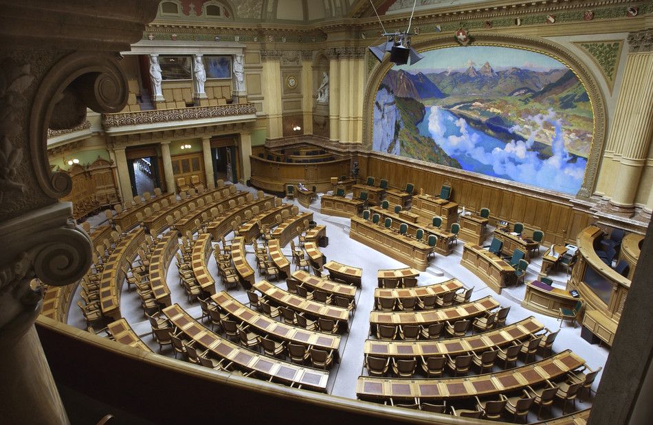 The Swiss Parliament no longer manages to keep the seven-member government (Federal Council) under control. (Photo internet reproduction)