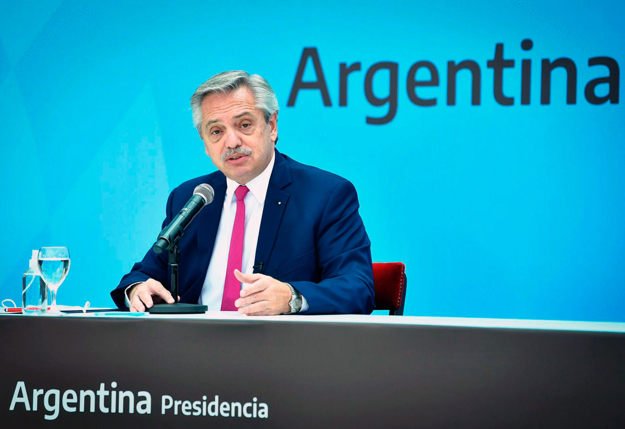 Argentine President Alberto Fernández.