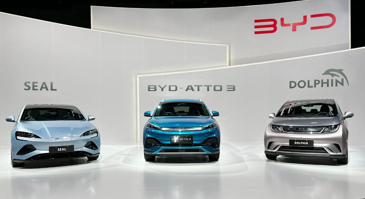 The Chinese car manufacturer BYD is building three new factories in Brazil.