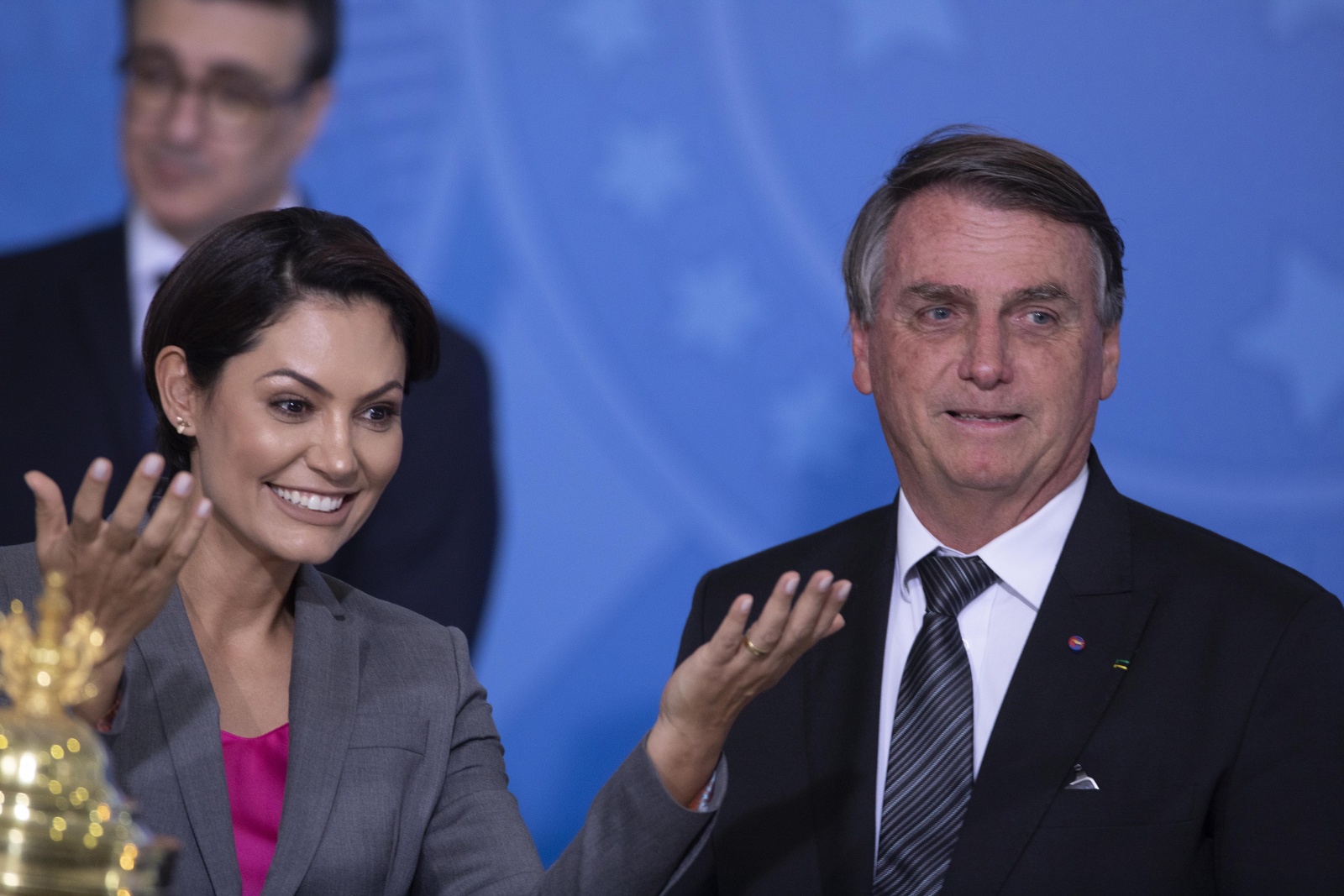 Bolsonaro and wife