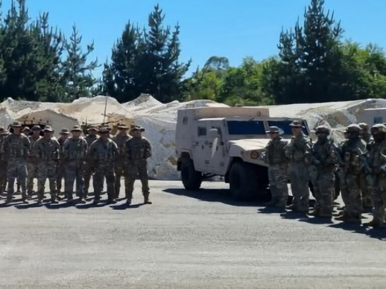 The Marine Infantry of the Chilean Navy deploys the armored KLTV 4×4 in Arauco