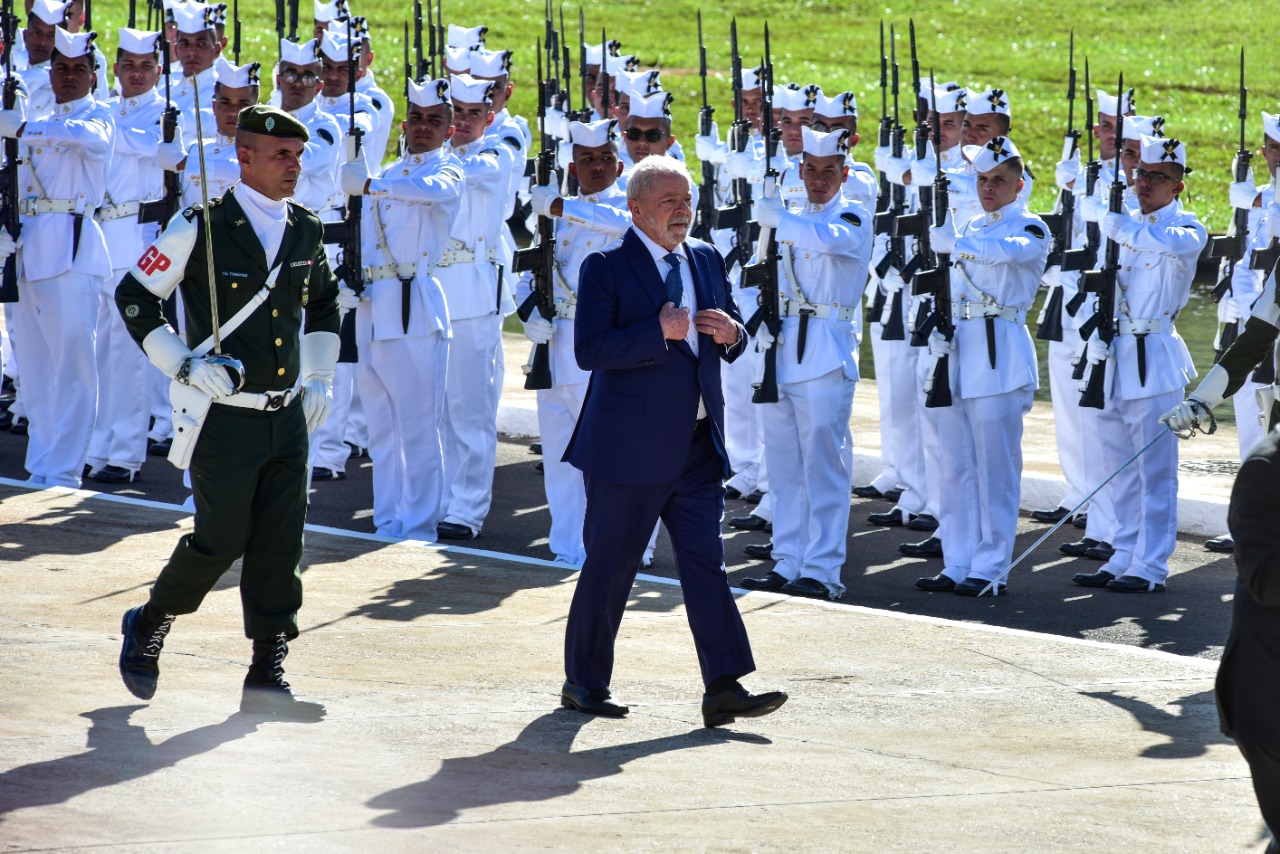 Luiz Lula da Silva at his inauguration. (Photo internet reproduction)