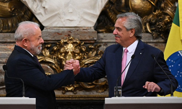 Luiz Lula da Silva and Alberto Fernández. (Photo internet reproduction)