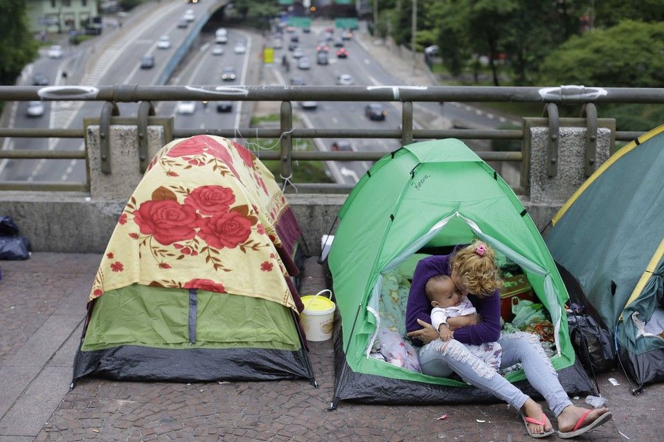 The presence of homeless tents in São Paulo has increased significantly in recent months. (Photo internet reproduction)