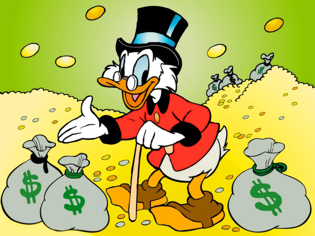 World famous Uncle Scrooge. (Photo internet reproduction)