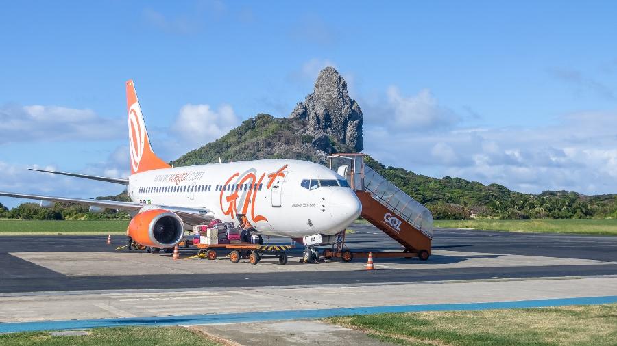 gol airplane in Fernando de Noronha